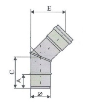 SJ-K - Kolano 45 st.